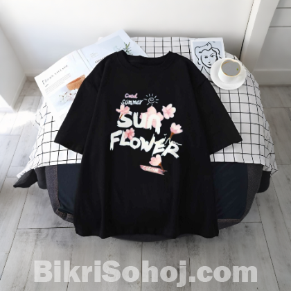 Drop Shoulder Ladies T-shirt